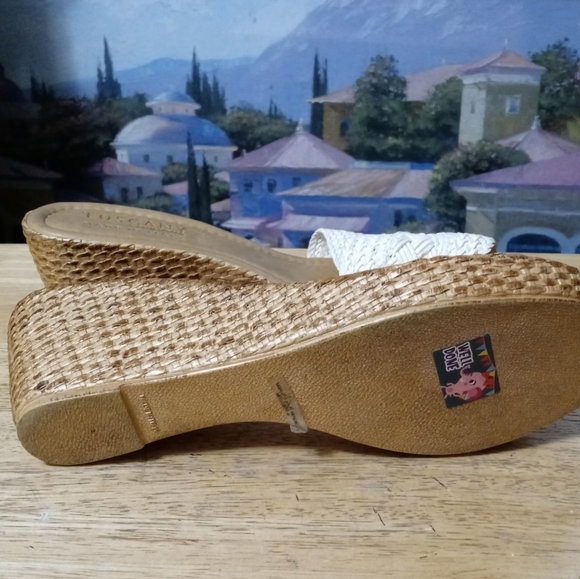💑Tuscany by easy streets Florence wedge sandal🛍Made In Italy🇮🇹Cute! Like🆕💃 - Picture 4 of 9